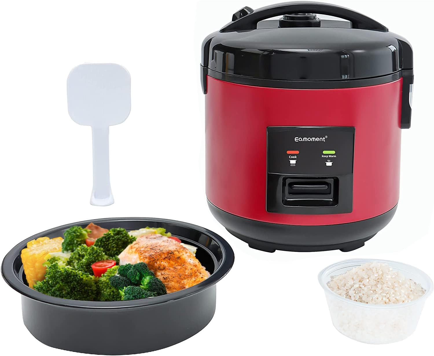 Vaporiera e Cuociriso Elettrico 1L DRC-5020RD 400W - Antiacaderente