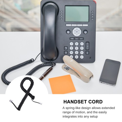 10pcs Cord Telephone Cord Coiled Cord Coiled Telephone Cord - Zdjęcie 7 z 12