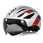 Kasa Silver Cycling Tt and Road Bike Helmet Vizor Back Light Chargeable Au/Nzs