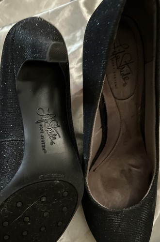 Life Stride Nero Sparkly Tacchi Donna 9 In Ottime Condizioni E Comodi - Foto 2 di 4