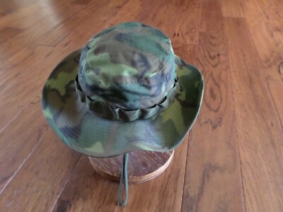 U.S MILITARY ISSUE VIETNAM JUNGLE HAT CAMOUFLAGE BOONIE HAT