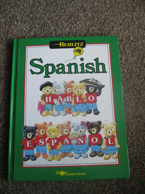 VINTAGE 1989 BERLITZ JR. SPANISH HARD BACK