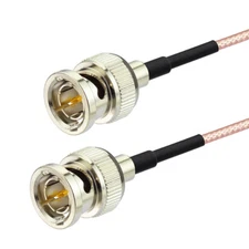 BNC patch cable, 1meter RG-179 coaxial 75ohm, BNC male to BNC male Adapter Cable