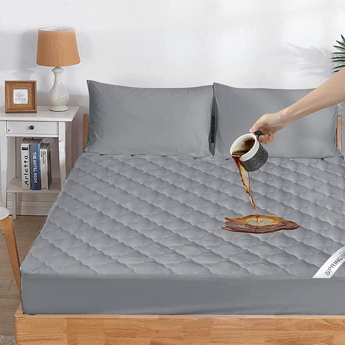 Waterproof Mattress Protector Matress Pad Bed Topper Cover Deep Pocket  Fitted