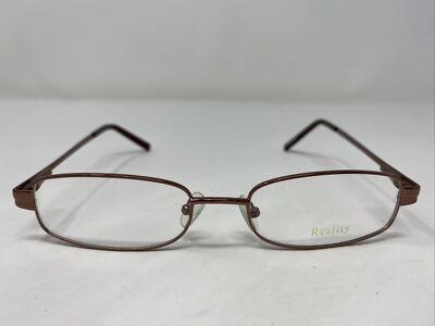 Reality 3752 BROWN 53-18-140 Metal Brown Full Rim Eyeglasses Frame FI06