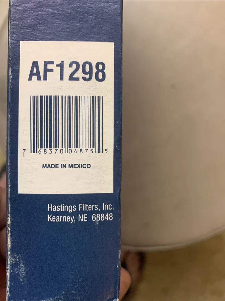 Filtro de aire AF1298 Hastings nuevo para Chrysler 300 Dodge Charger Magnum Challenger Foto 2 de 3
