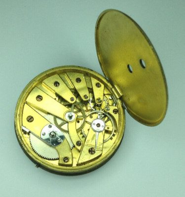 Unusual Detached Lever Pocket Watch Movement - WORKING - M.J Tobias