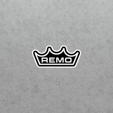 Remo Crown Logo Vinyl Sticker - High-Quality Decal for Drummers & Musicians #397