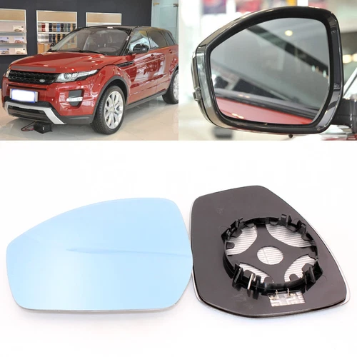 For Range Rover Evoque 2012-17 Side View Door Mirror Blue Glass With Base Heated