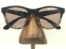 Vintage LFSW01 90 Black Tortoise Square Horn-Rimmed Sunglasses FRAMES ONLY