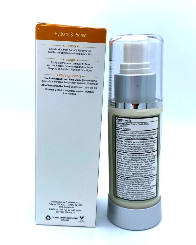 CosMedix Serous Protection Broad Spectrum SPF 28 Sunscreen ~ 3.3 0z / 100 g - Image 3 of 4