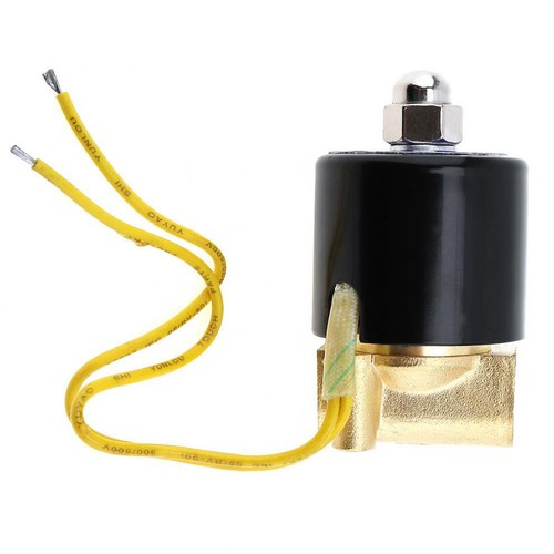 110V Pneumatic Electric Solenoid Valve Air Gas Water Normally Closed 1/4" - Picture 10 of 10