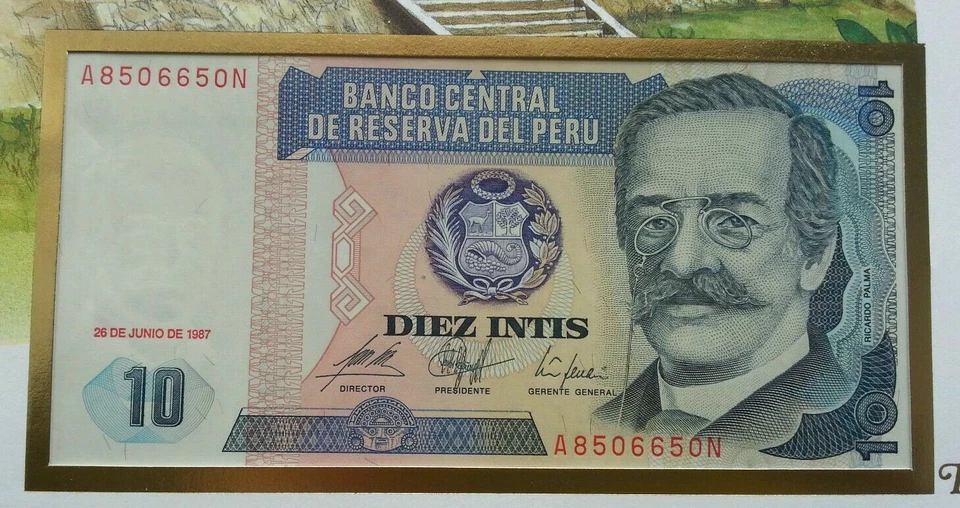 [SJ] Peru America Ceramic Art Customs Of Native Indian 1989 FDC (banknote cover - Image 2 of 4