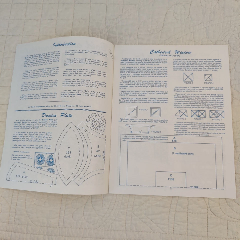 Редкие винтажные смелые и красивые одеяла тети Марты 1950-е 16 узоров No 3778 - Изображение 2 из 4