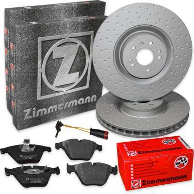 Mercedes E350 AMG Sport Paket  (W212) Bremsscheiben Bremsbeläge vorne Zimmermann