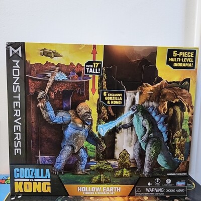 GODZILLA VS. KONG Hollow Earth 6'' Figures & 5-Piece Diorama MonsterVerse Exclusi