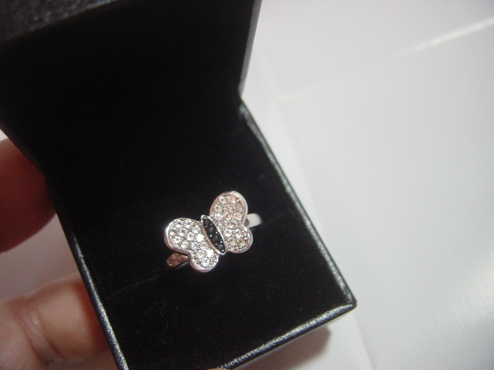 superb solid Silver Ring black tourmaline & cambo… - image 8