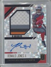 RONALD JONES II 2018 PANINI UNPARALLELED HYPER RPA JUMBO 4 CLR PATCH AUTO RC /25