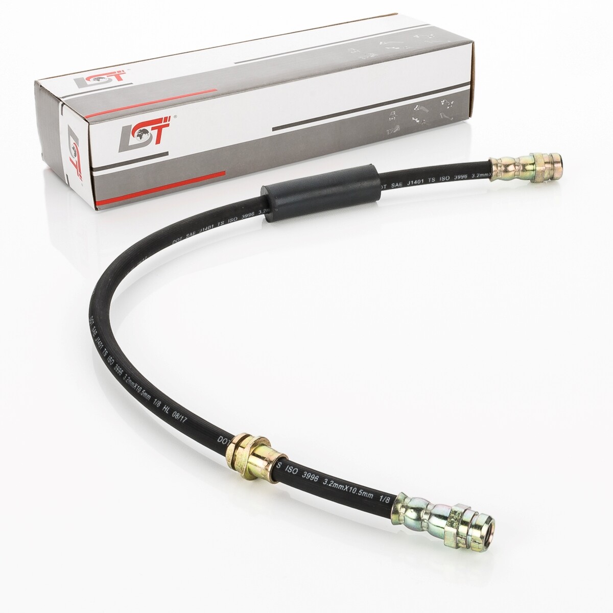 1x Brake Hose Brake Line Connecting Hose Front for AUDI TT 8J - 555 mm
