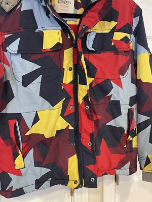 Mini Boden Ski Jacket. Multicolored Star Design. Youth 11-12 | eBay