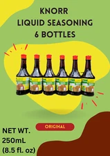 Knorr Liquid Seasoning Original 250 ML ( 6 bottles ) - exp. aug 22, 2027