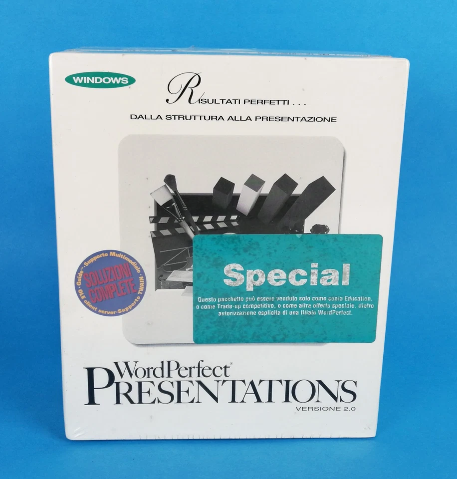 Word Perfect Presentations Version 2.0 - Softwere - IN Italienisch - Sigilllato - Bild 2 von 4