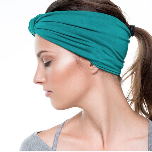 Diadema deportiva banda para sudar diademas anchas para correr ciclismo tenis gimnasio entrenamiento - Imagen 3 de 16