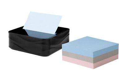 Post it Note Dispenser 3x3 Grey with 3 Pads Super Sticky Notes Included