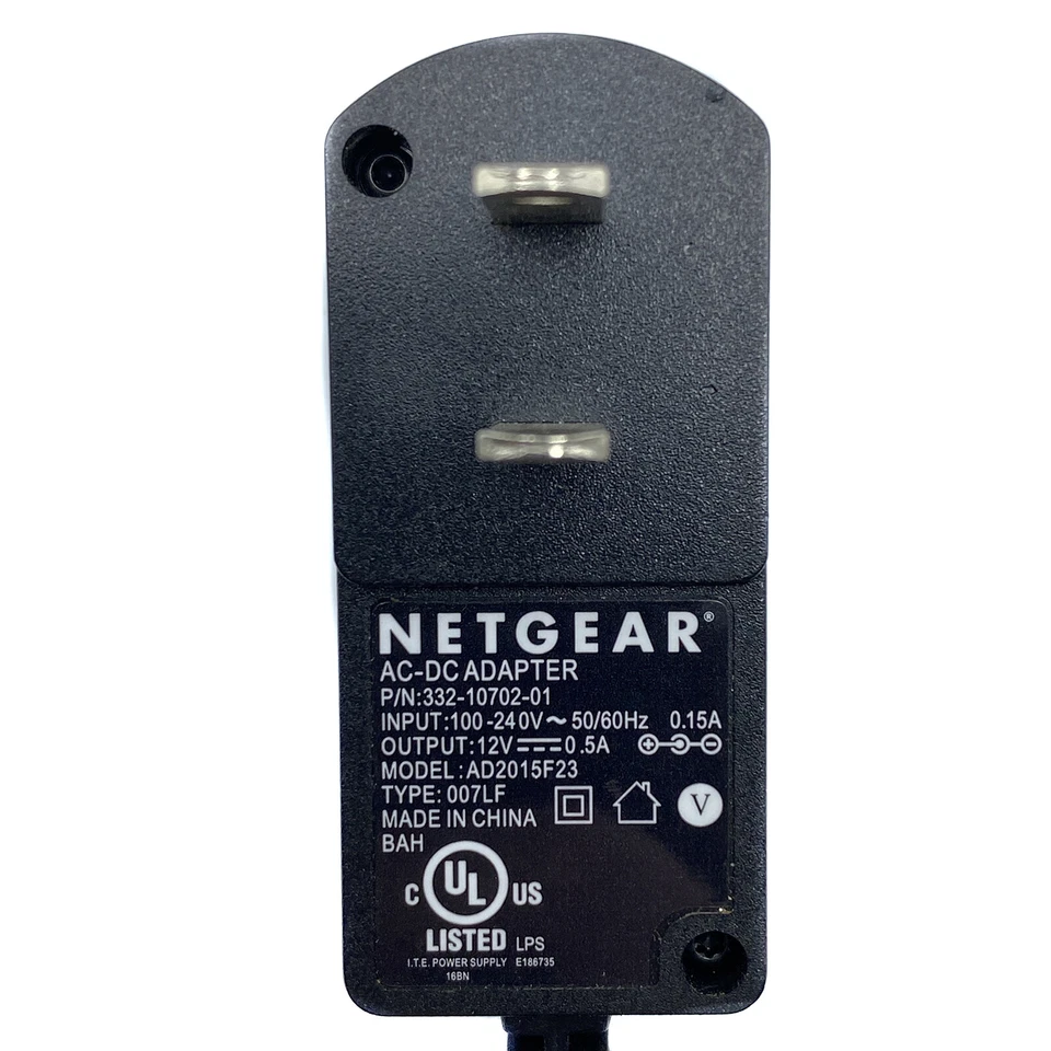 NEW Genuine Netgear AD2015F23 AC Adapter 12V 0.5A Power Supply 332-10702-01 OEM - Image 2 of 4