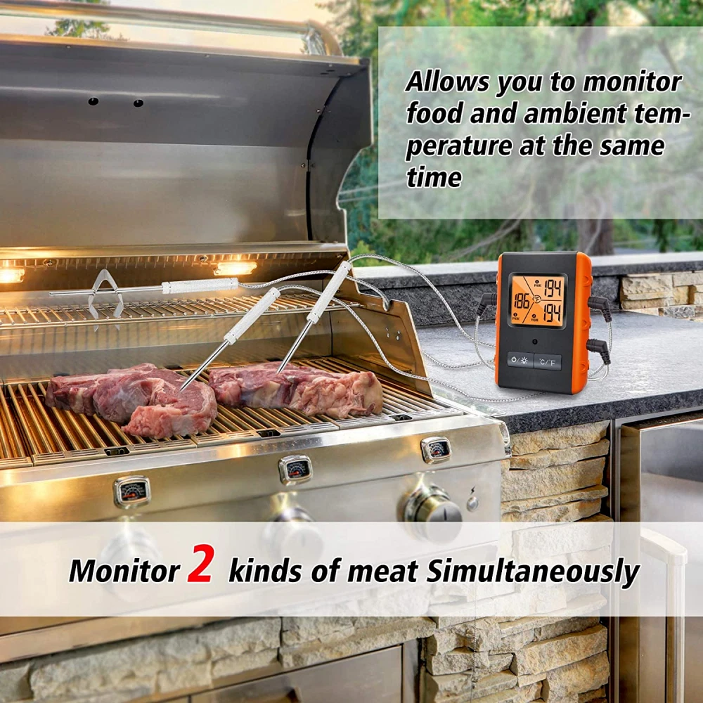 Wireless Meat Thermometer for Grilling Smoking - Kitchen Food Cooking Candy...