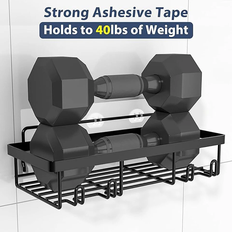 Shower Caddy 5 Pack/Set Adhesive Shower Organizer for Bathroom & Home & Kitchen - Image 3 of 4