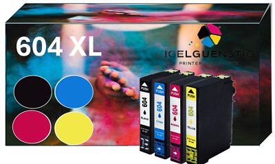 4 Patronen passt für Epson 604XL Expression Home XP-2200 2205 3200 3205 420 4205