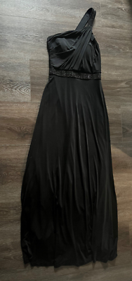 B Darlin Womens juniors Black long lined dress sleeveless 5/6 | eBay