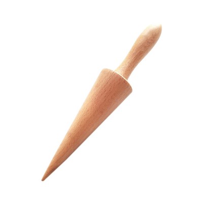 Ice Cream Waffle Cone Roller, Strong and Smooth Cone Roller, Wooden6347