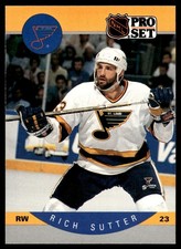 1990-91 Pro Set Rich Sutter St. Louis Blues #272