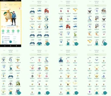 Pokémon Acc Go - Lvl40 - 60 Shiny - 35 Legendary