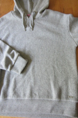 S. Oliver Damen Hoodie Kapuzen Pulli M grau Kuschelpullover Sweatshirt O/S