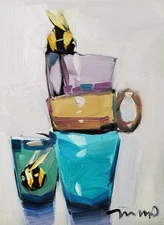 Jose Trujillo Fine Art PRINT 16x20" Collectible Artist Still Life Bees