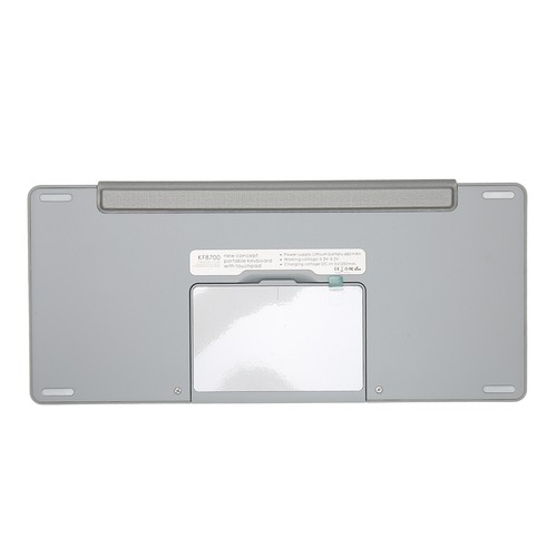 Silver Tablet Keyboard Cases With Trackpad Detachable Simultaneous Opera-tio NEW - Afbeelding 2 van 12