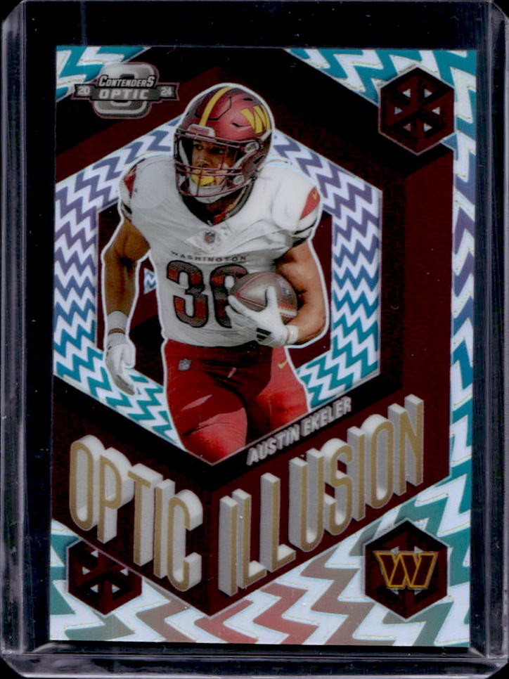 2024 Contenders Optic Austin Ekeler Optic Illusion #OIR-AER Commanders