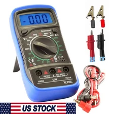 LCD Voltmeter Digital MULTIMETER Ammeter Ohmmeter Volt AC DC Tester Meter US.