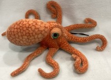Toy Octopus Soft 12 Plush Marine Animals Orange Realistic Stuffed Animal