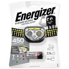 Energizer Vision Ultra Headlamp Upn-158411 450 Lumen Black 3 AAA Batteries