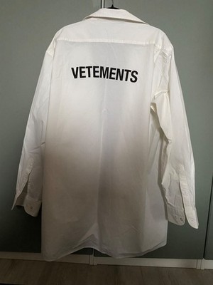 100% orig. vetements pour Home chemises DEMNA GVASALIA Hemd