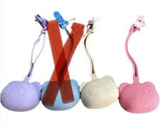 NEW Silicone Pacifier Holder Case With Clip