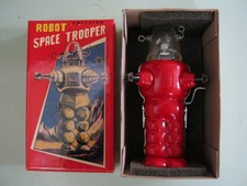 Robot Space Trooper Tin Friction  