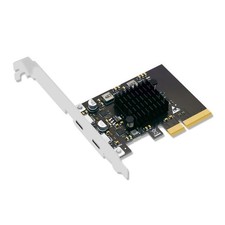 USB3.2 PCIE3.0X2 Expansion Card Double TypeC Port 20Gbps Quick Data Transfer