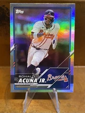 2025 Topps Lids x Mitchell & Ness Exclusive Rainbow Foil RONALD ACUNA JR #45 SP