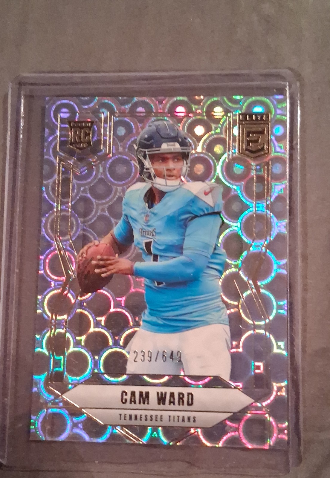 2025 Panini Donruss Elite - Rookies Cameron Ward #101 Lavender Pyramids /649 (RC