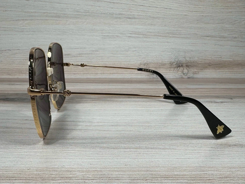 Gucci GG 0414S Multicolor Logo Square 003 Sunglasses - Ships Now! - Image 4 of 4